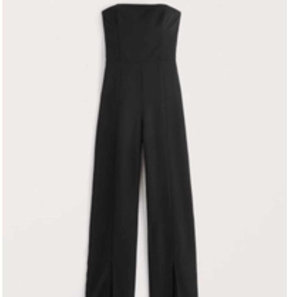Abercrombie Black Strapless Jumpsuit